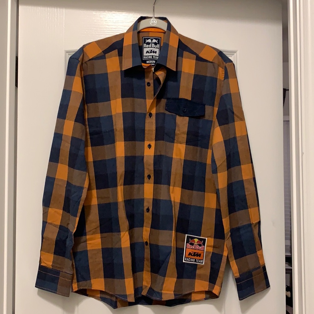 KTM Red Bull plaid shirt